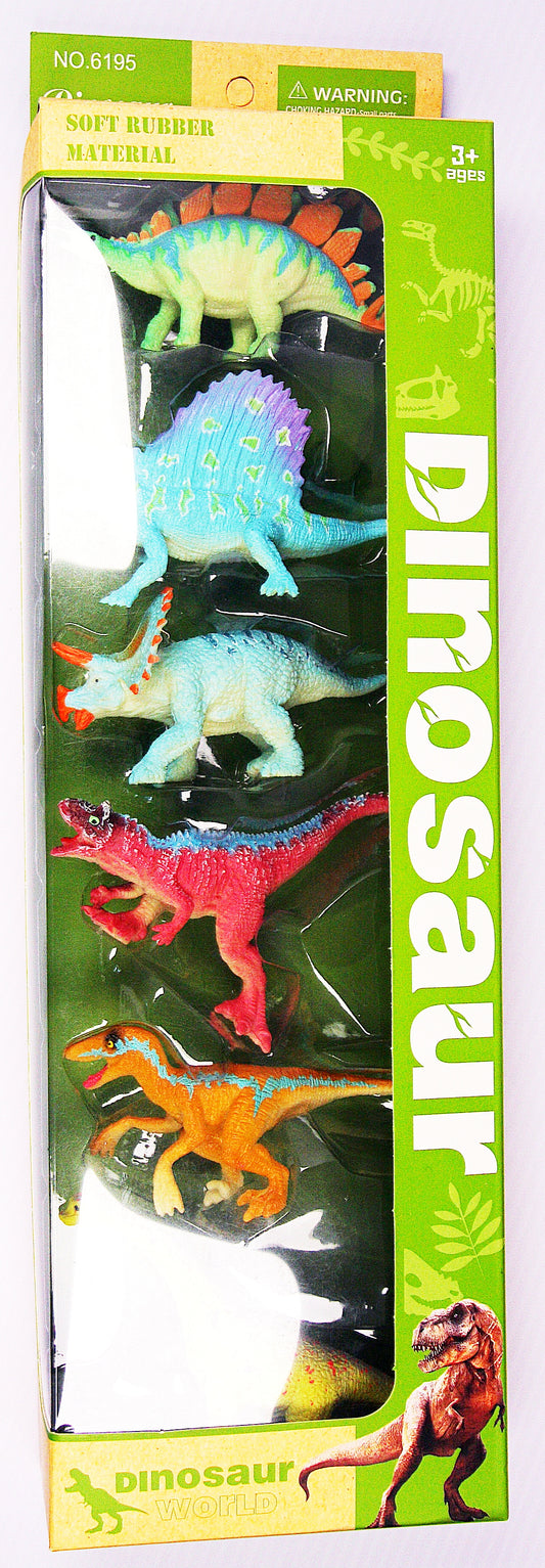 Soft Rubber Dinosaur Assorted Pack